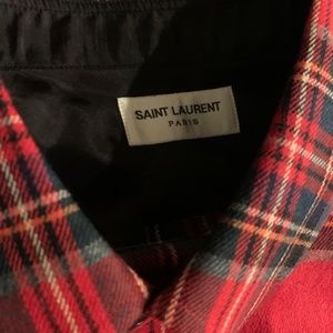 Brand new Saint Laurent Tartan Plaid shirt!